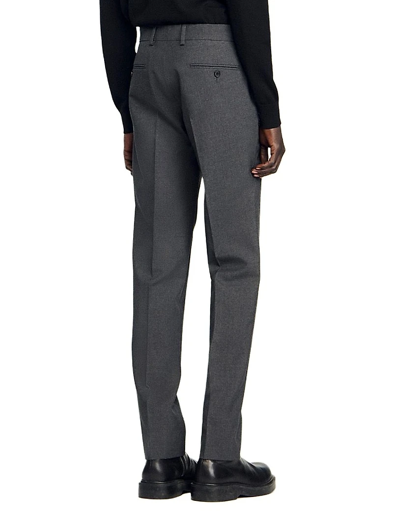 Wool Suit Trousers