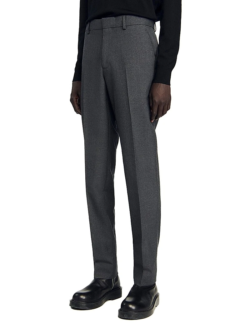 Wool Suit Trousers
