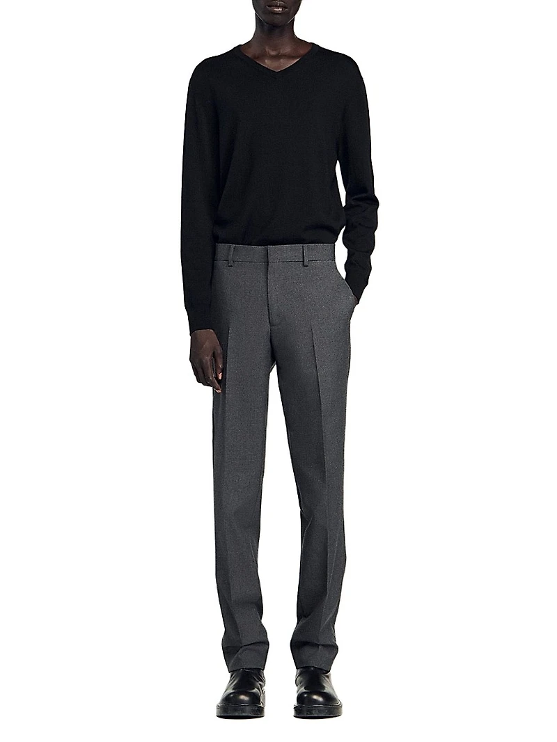 Wool Suit Trousers