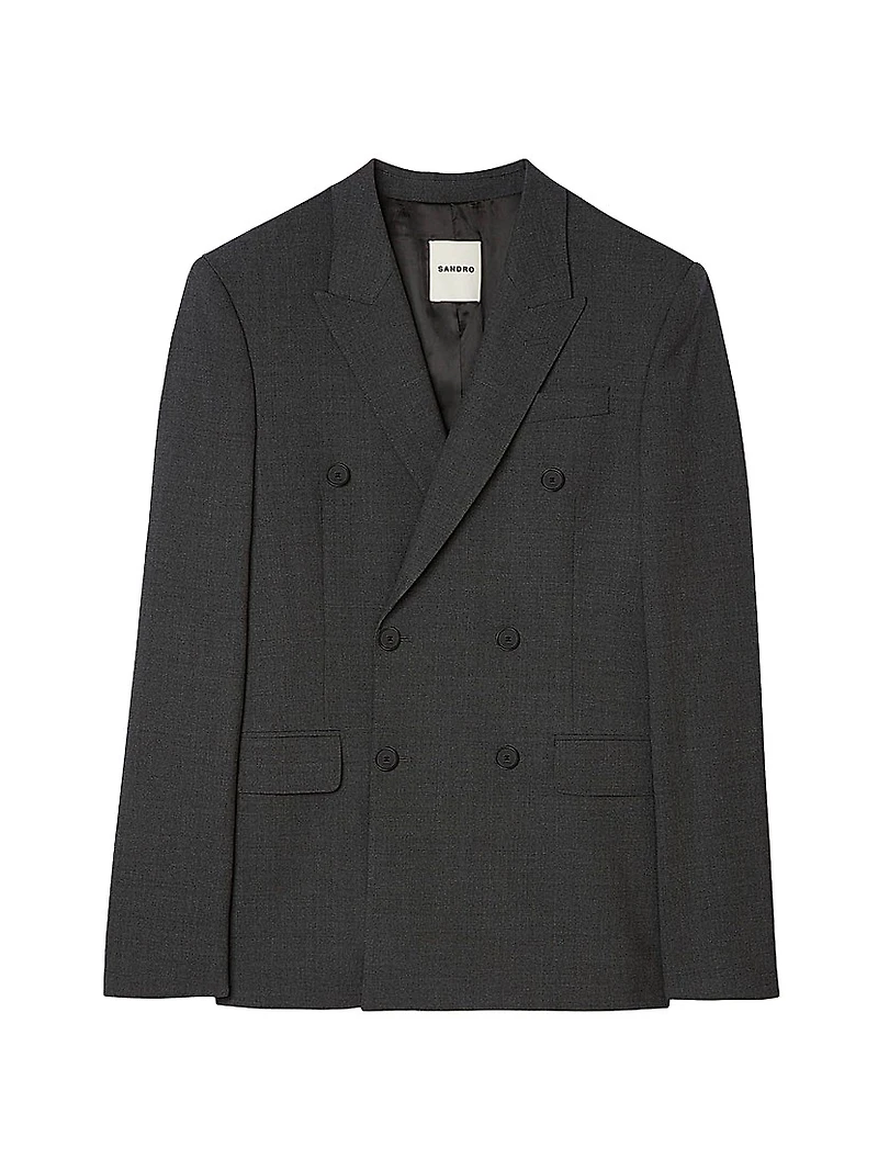 Double-Breasted Suit Jacket