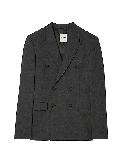 Double-Breasted Suit Jacket