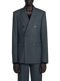 Double-Breasted Suit Jacket