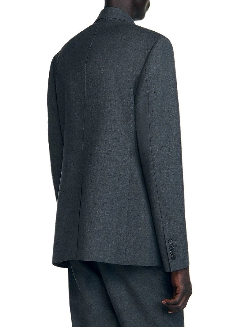 Double-Breasted Suit Jacket