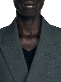 Double-Breasted Suit Jacket