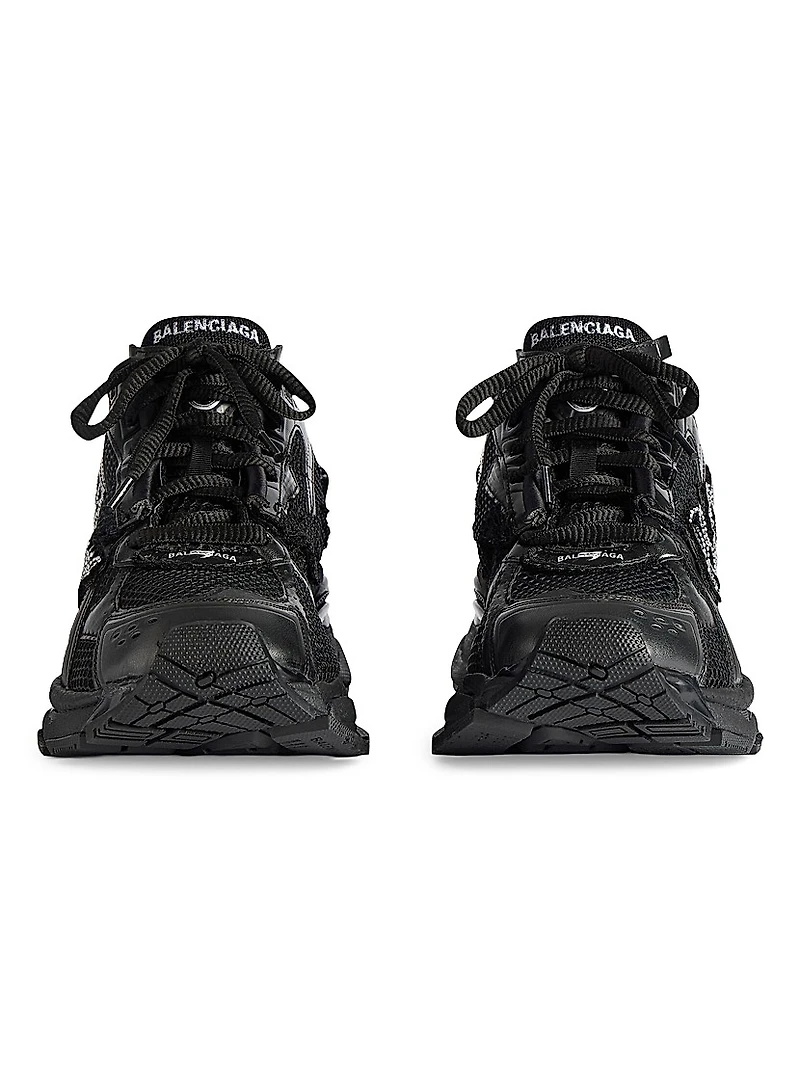 Runner Sneakers with Rhinestones