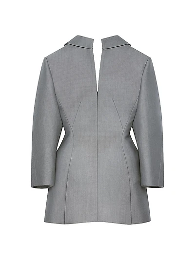 Back-to-front Tailored Dress in Wool