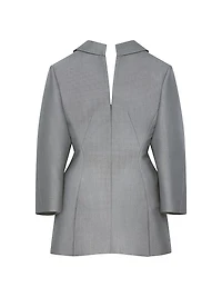 Back-to-front Tailored Dress in Wool