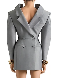 Back-to-front Tailored Dress in Wool