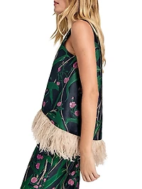 La Scala Top with Feathers