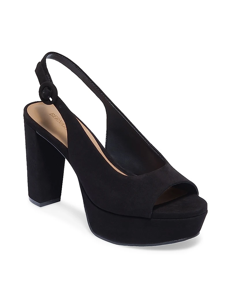 Vega Peep Toe Platform Pumps
