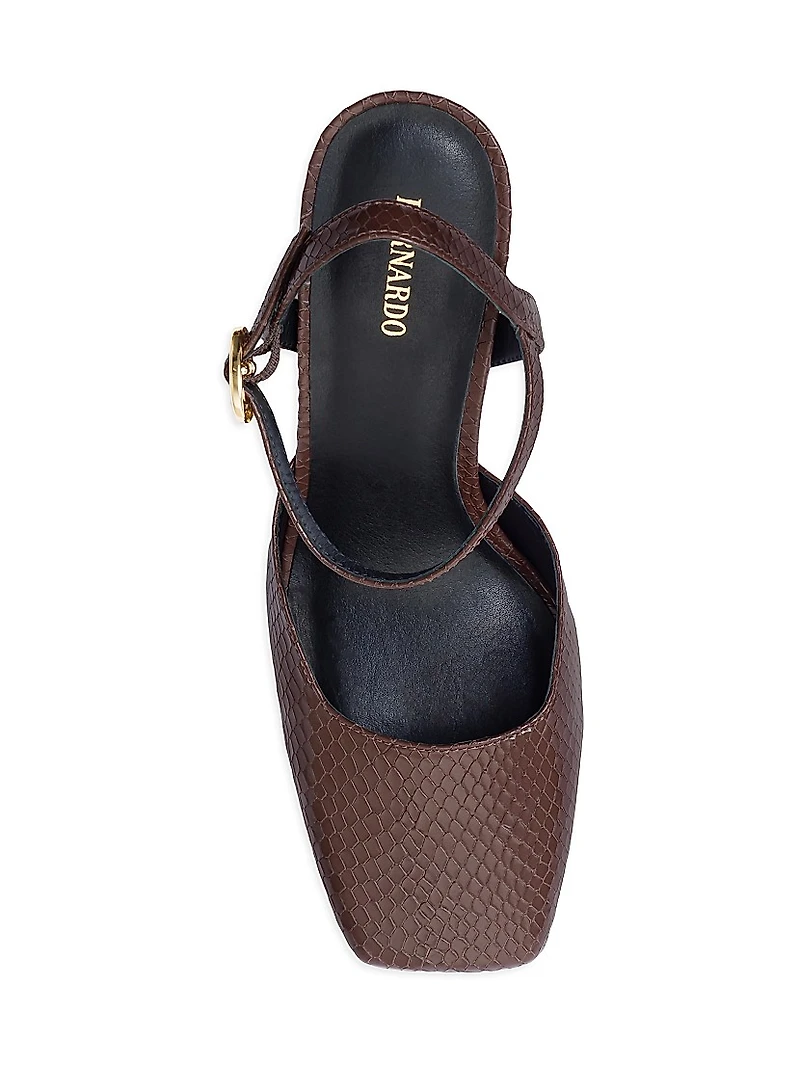 Gama Square Toe Pumps