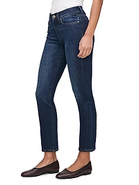 Mara Straight Mid Rise Instasculpt Ankle Jeans