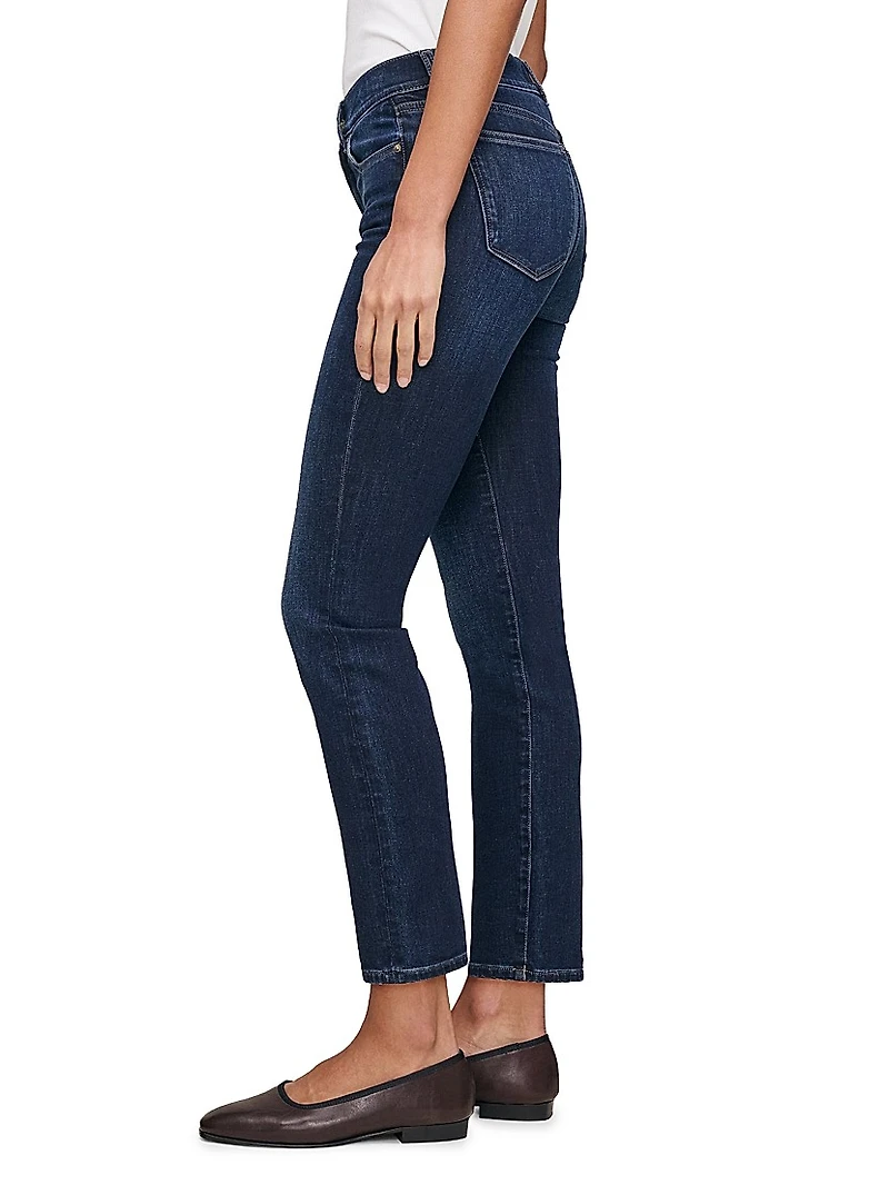 Mara Straight Mid Rise Instasculpt Ankle Jeans