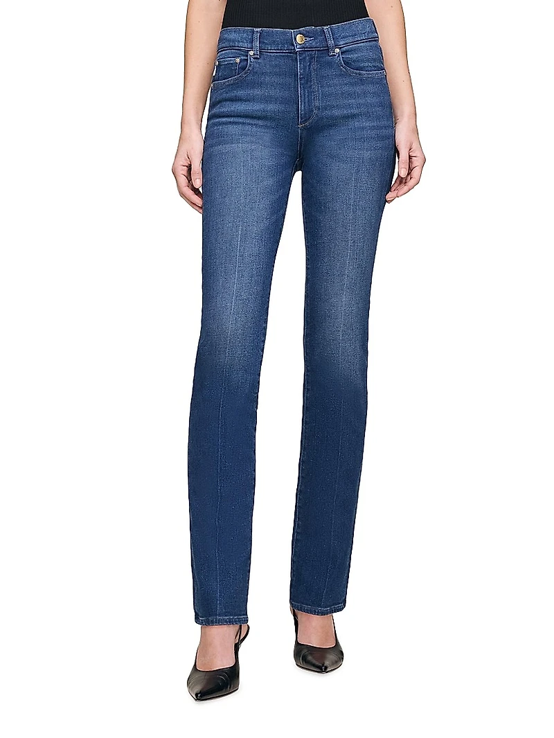 Mara Straight Mid Rise Instasculpt Jeans