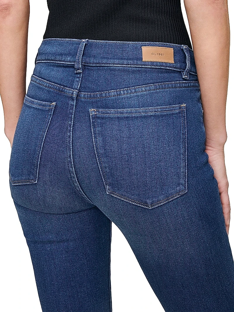 Mara Straight Mid Rise Instasculpt Jeans