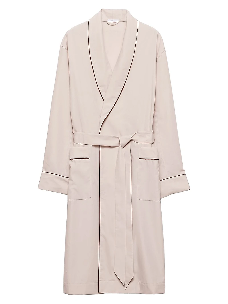 Cotton Blend Robe Coat
