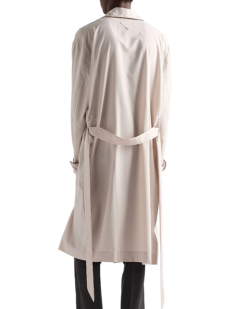 Cotton Blend Robe Coat