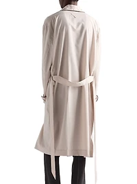 Cotton Blend Robe Coat