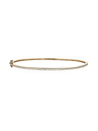 14K Yellow Gold & 0.40 TCW Diamond Bangle