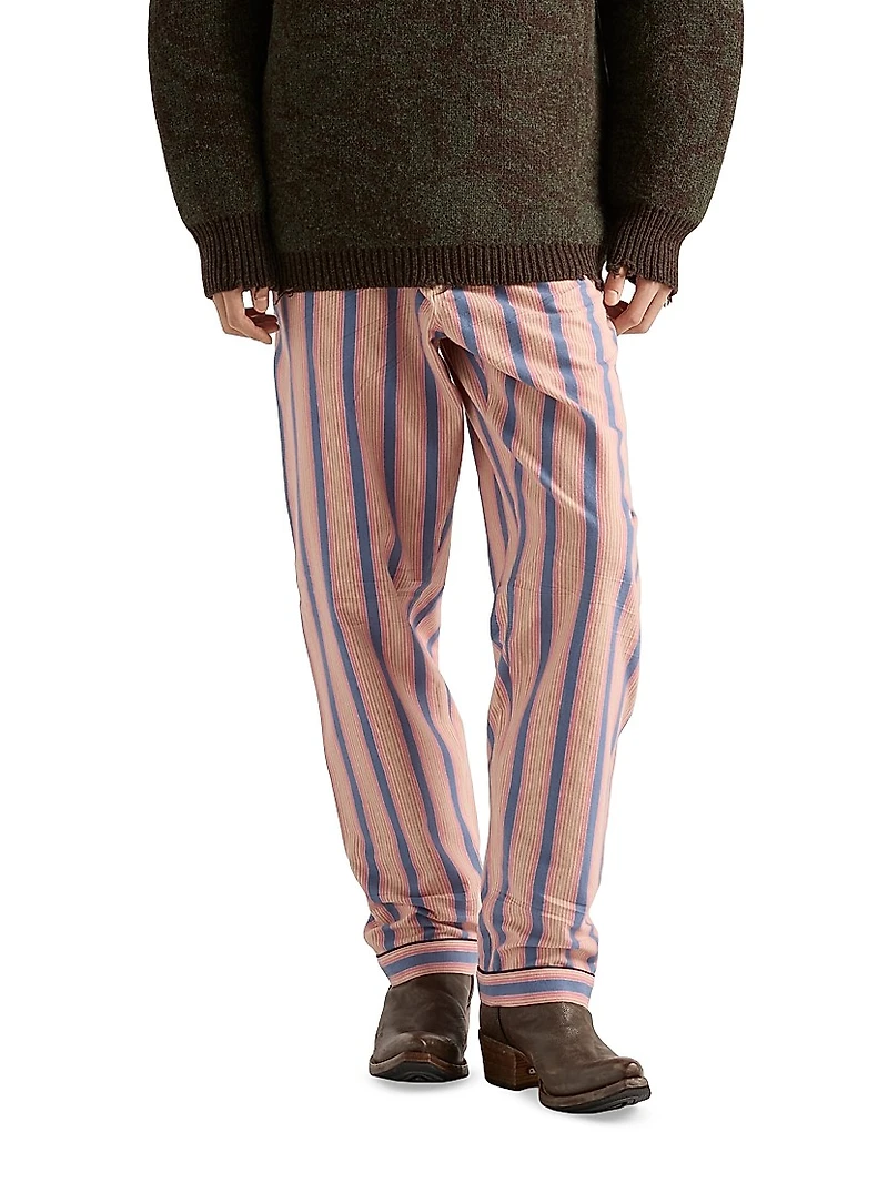 Striped Cotton Pants