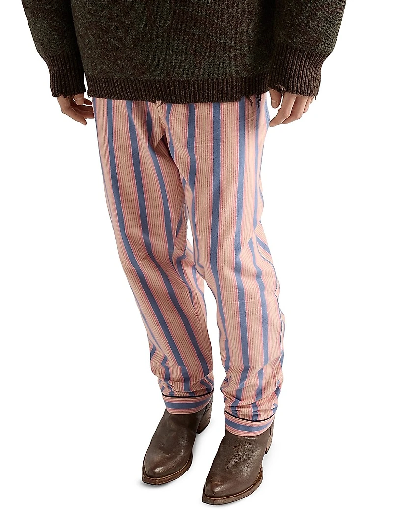 Striped Cotton Pants