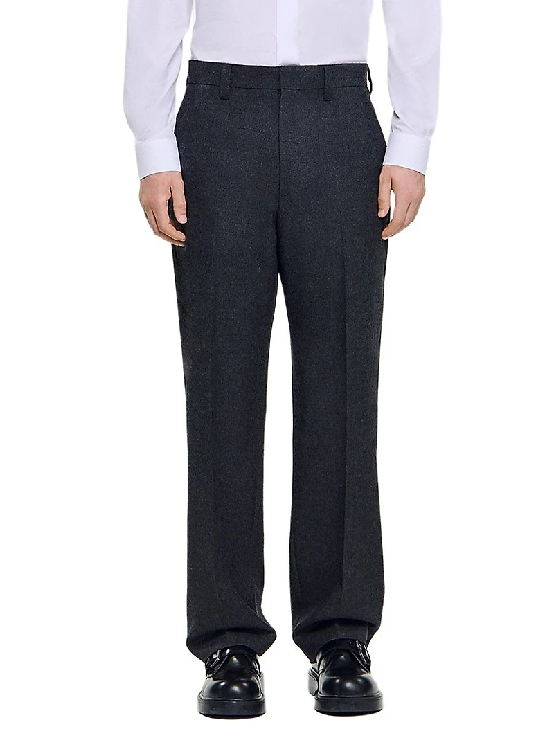 Wool Suit Trousers