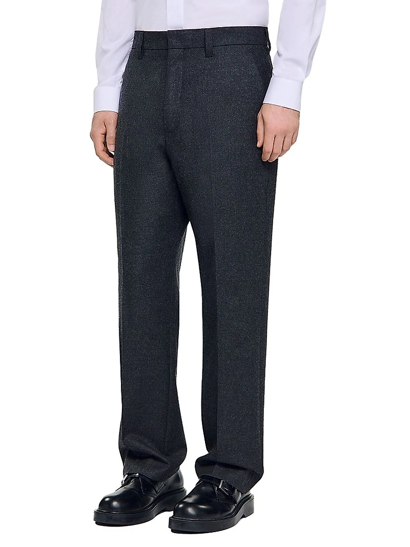 Wool Suit Trousers