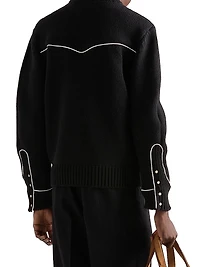 Oversized Shetland Wool Sweater