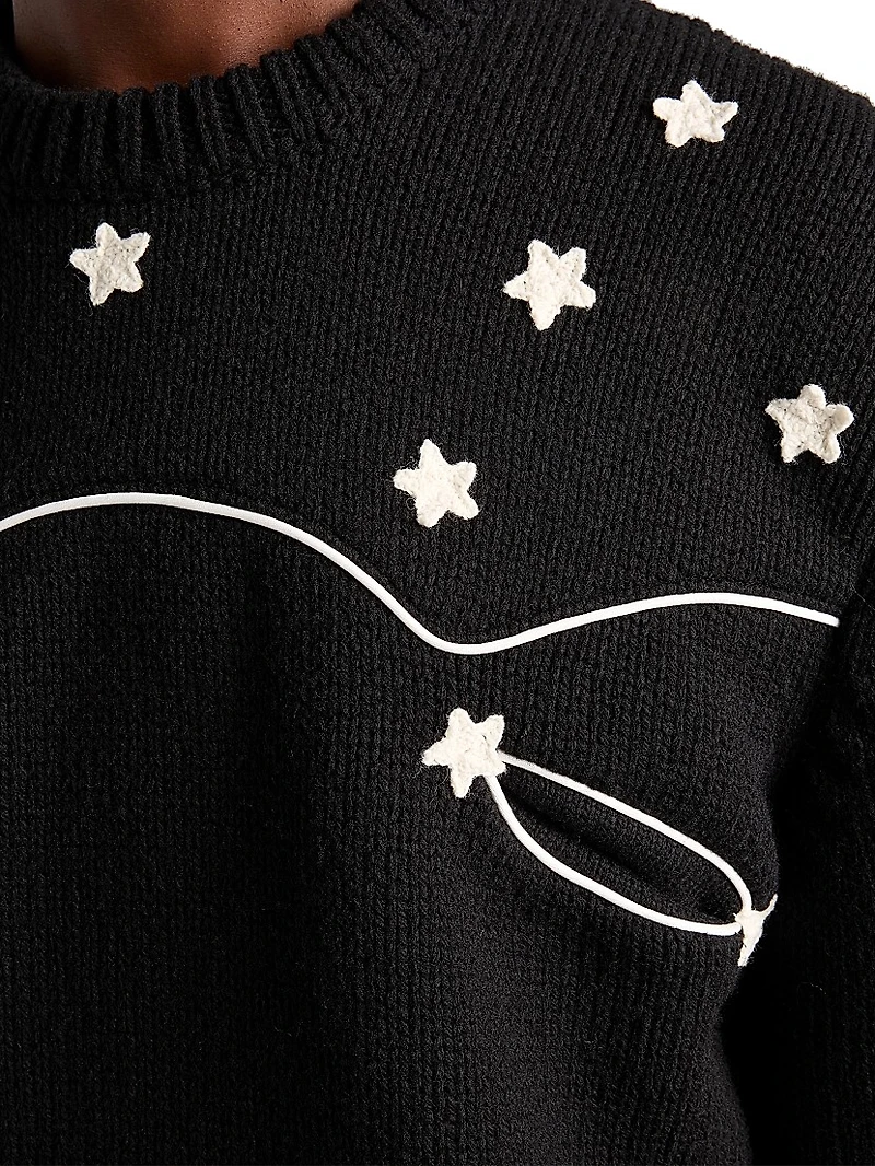 Oversized Shetland Wool Sweater