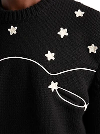 Oversized Shetland Wool Sweater