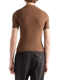 Wool Crewneck Sweater with Studs