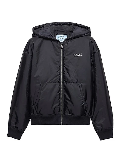 Lightweight Re-Nylon Hooded Blouson Jacket