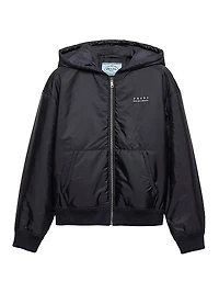 Lightweight Re-Nylon Hooded Blouson Jacket