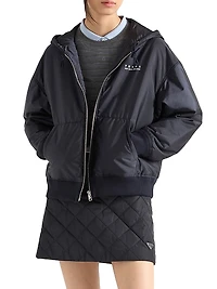 Lightweight Re-Nylon Hooded Blouson Jacket