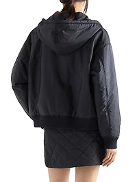 Lightweight Re-Nylon Hooded Blouson Jacket