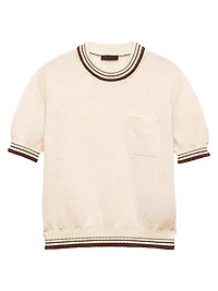 Shetland Wool Crew-Neck Sweater