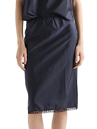 Light Re-Nylon Pencil Skirt