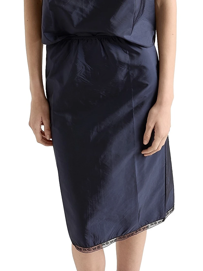 Light Re-Nylon Pencil Skirt