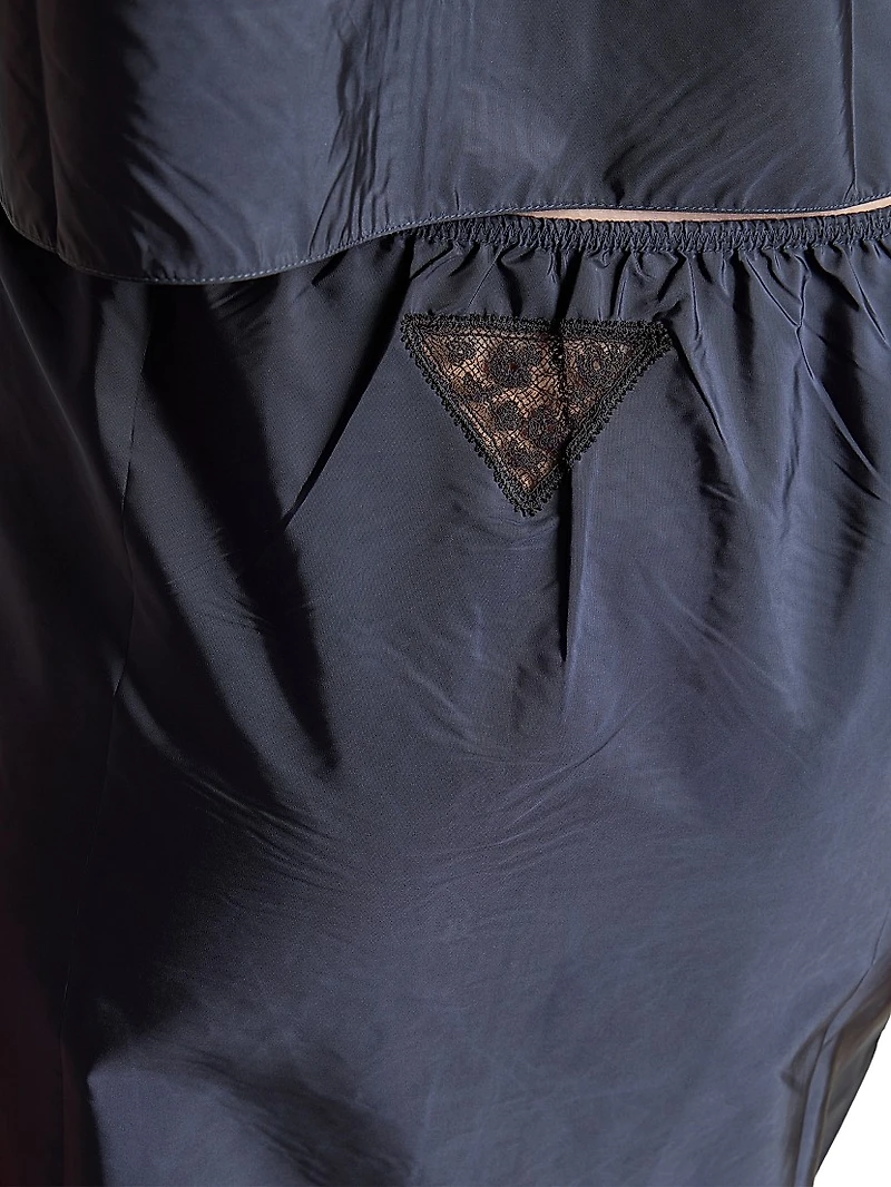 Light Re-Nylon Pencil Skirt