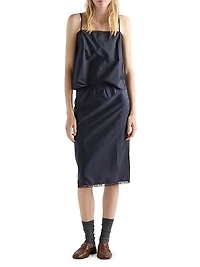 Light Re-Nylon Pencil Skirt