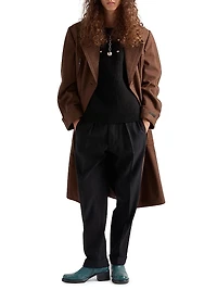Wool Crew-Neck Sweater with Pendant
