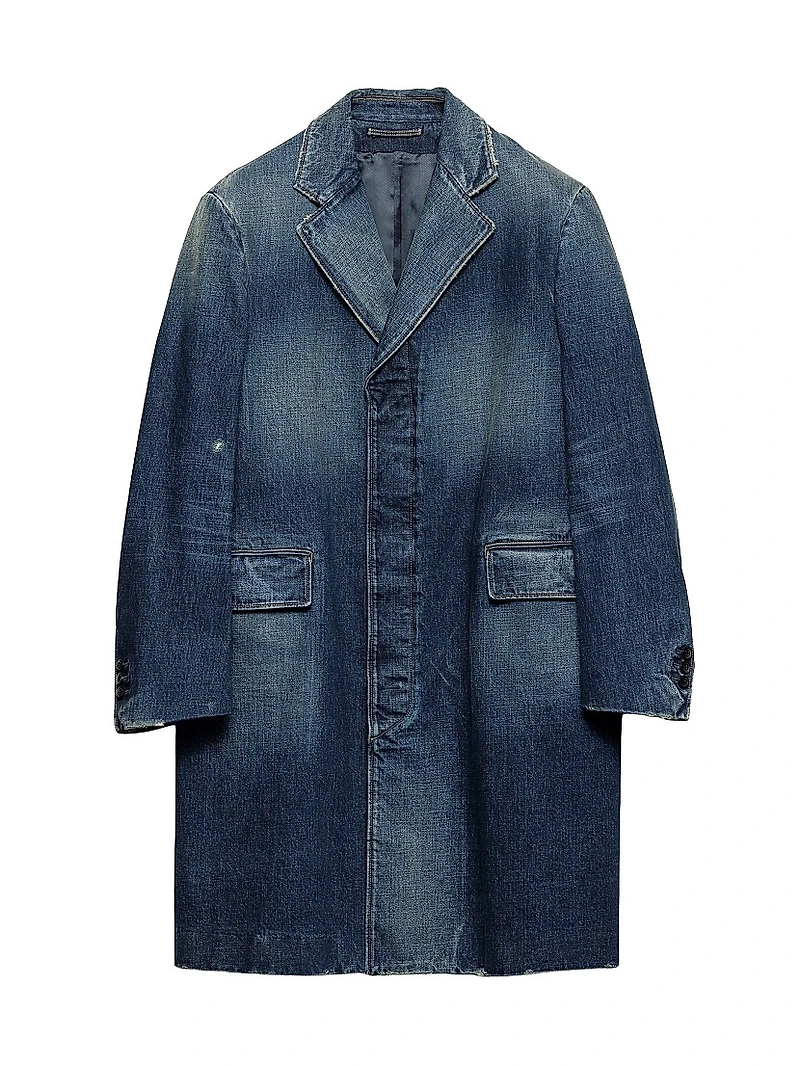 Washed Denim Coat