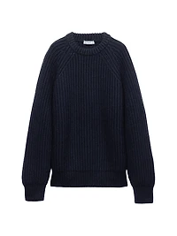 Wool and Cashmere Crew-Neck Sweater