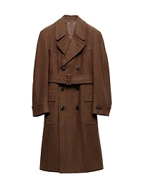 Double-Breasted Wool Coat
