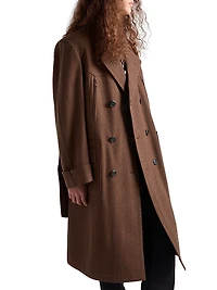 Double-Breasted Wool Coat