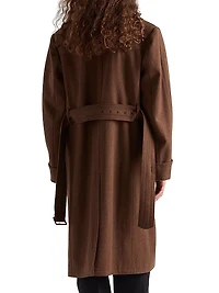 Double-Breasted Wool Coat