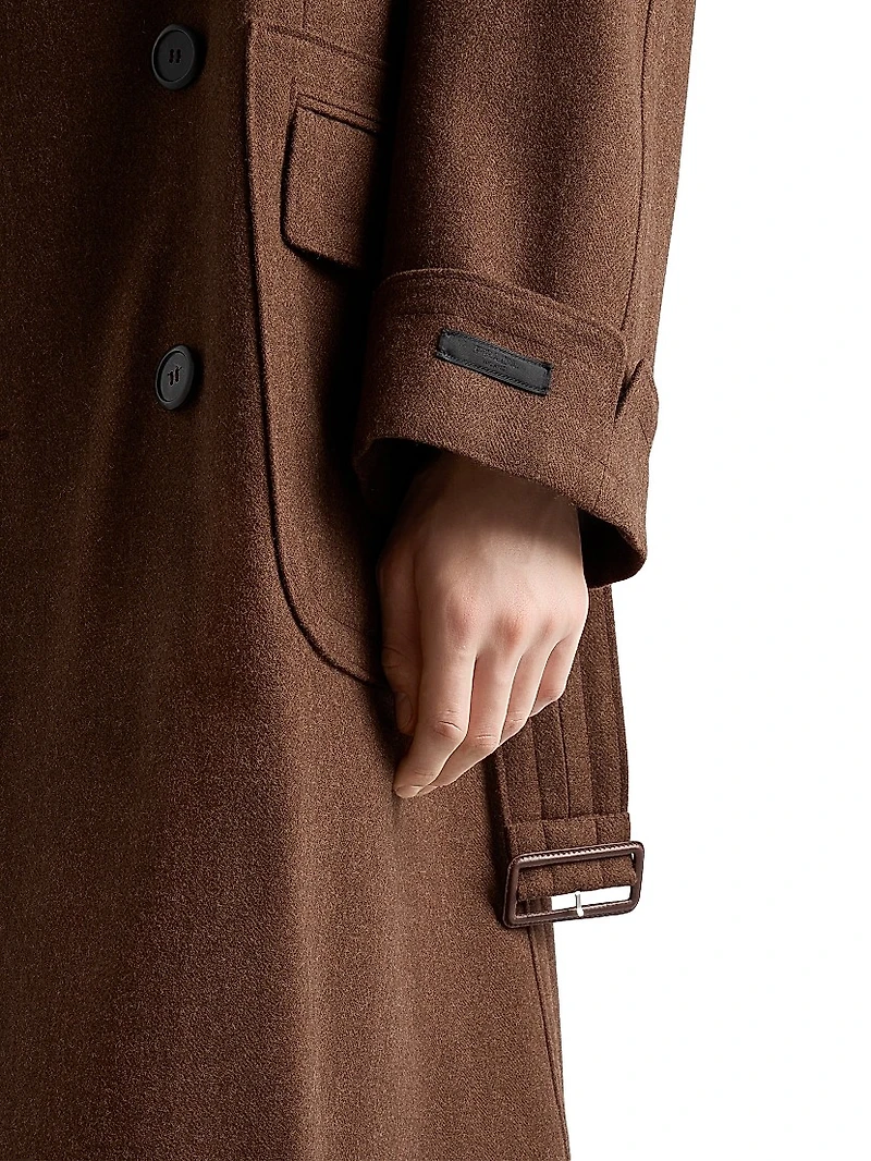 Double-Breasted Wool Coat