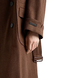 Double-Breasted Wool Coat