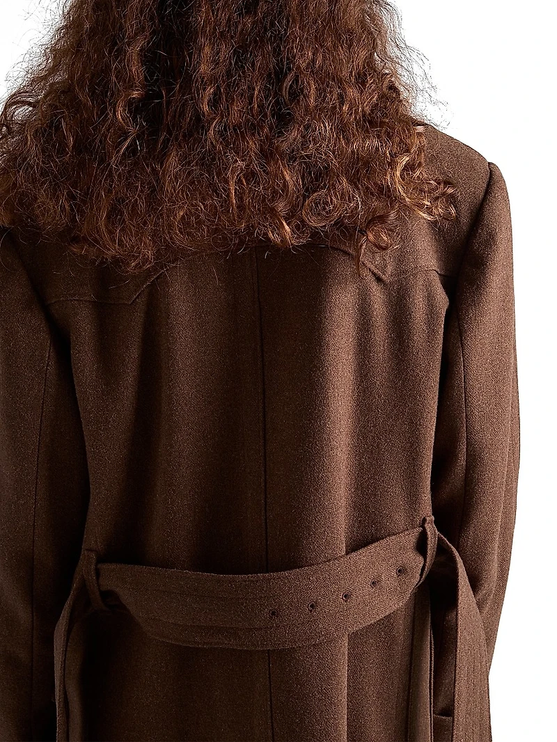 Double-Breasted Wool Coat