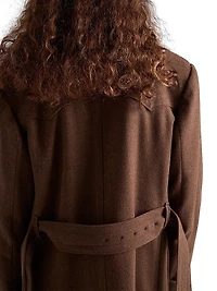 Double-Breasted Wool Coat